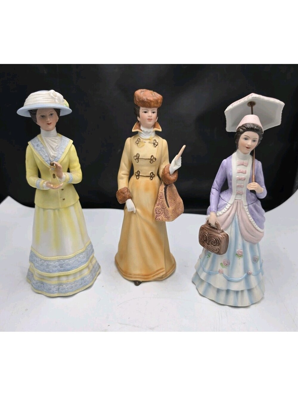 Vintage Avon Albee Award Figurines 1978 1980 1981 Made in Japan Set of 3